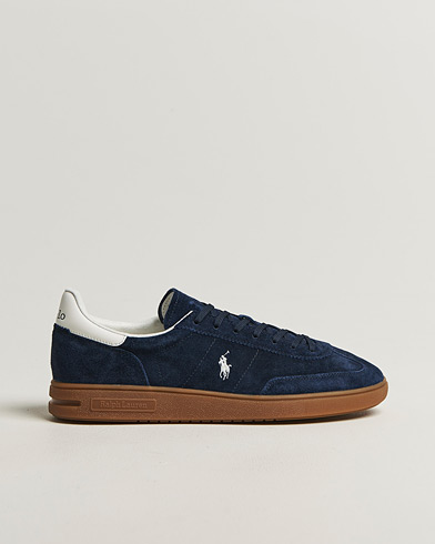 Polo Ralph Lauren Bedford Suede Sneakers Navy/Deckwash White – Blauw