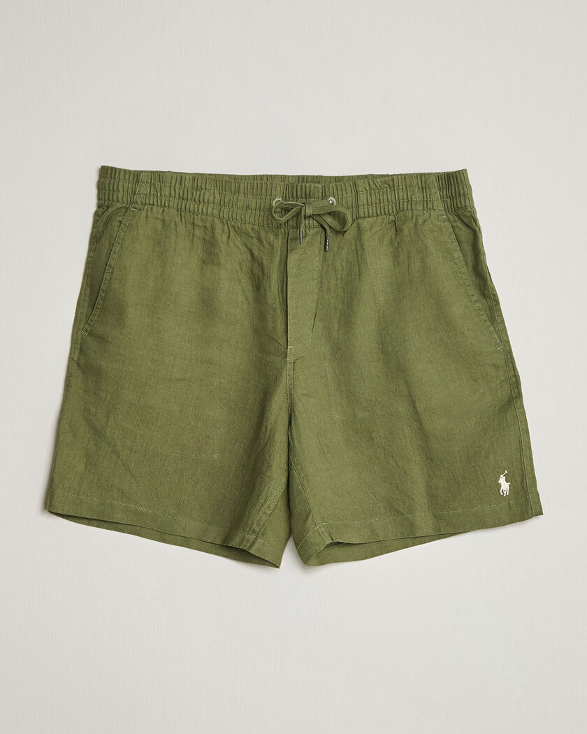 Polo Ralph Lauren Dyed Linen Shorts Garden Trail – Groen