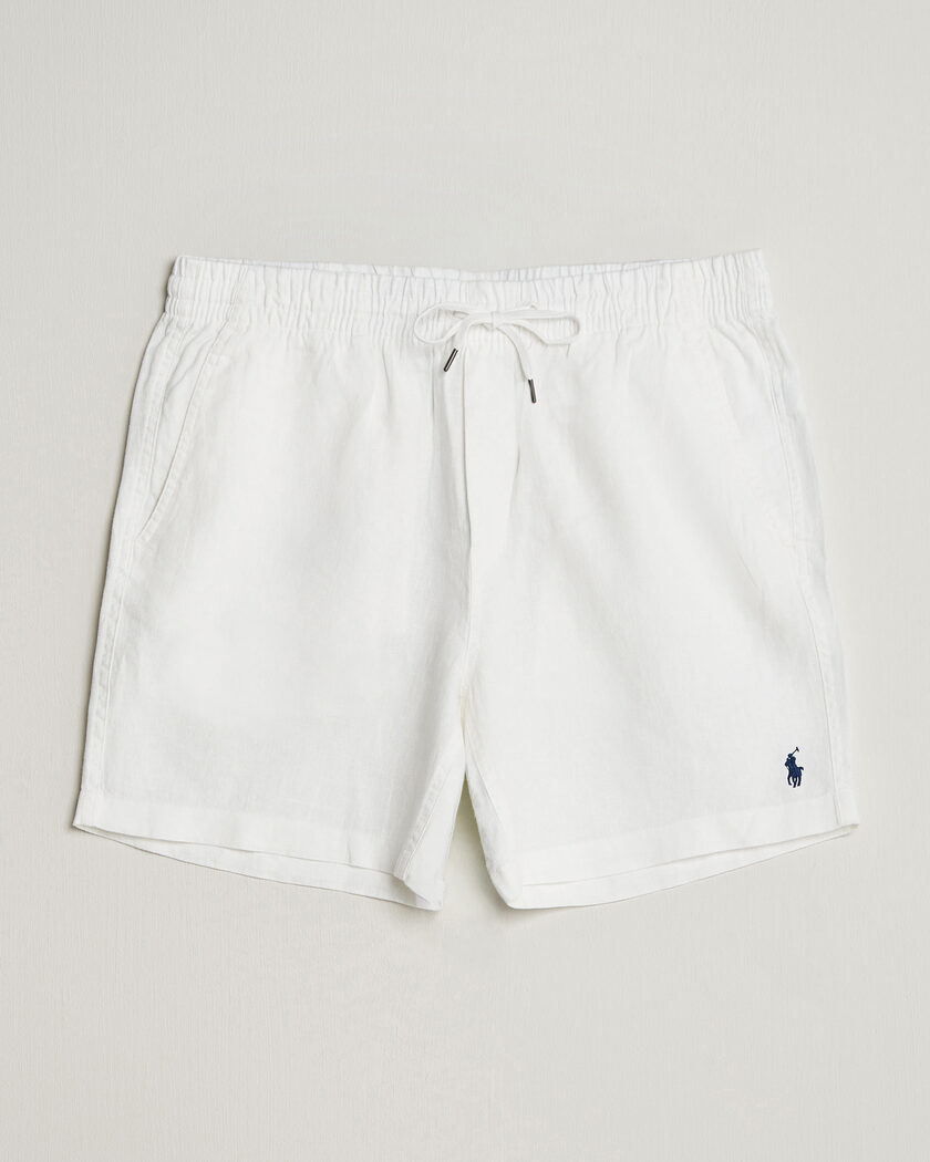 Polo Ralph Lauren Dyed Linen Shorts White - Maat: S - Kleur: Wit
