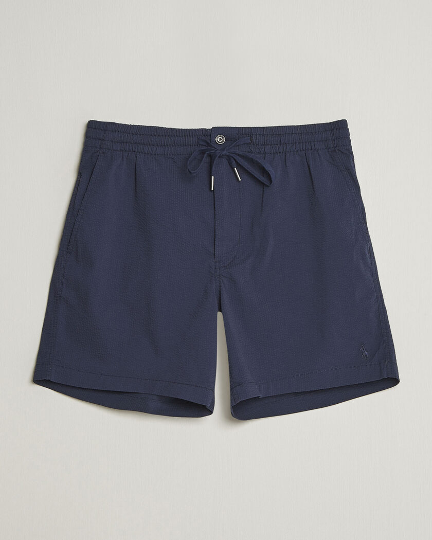 Polo Ralph Lauren Seersucker Shorts Newport Navy – Blauw