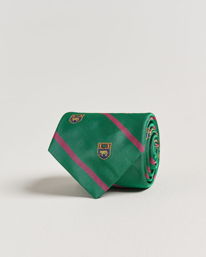 Polo Ralph Lauren Elephant Palm Club Tie Green – Groen