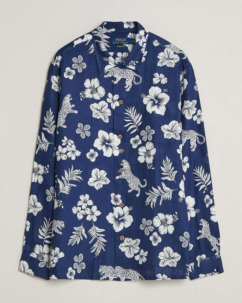 Polo Ralph Lauren Jaguar Camp Shirt Tropical – Blauw