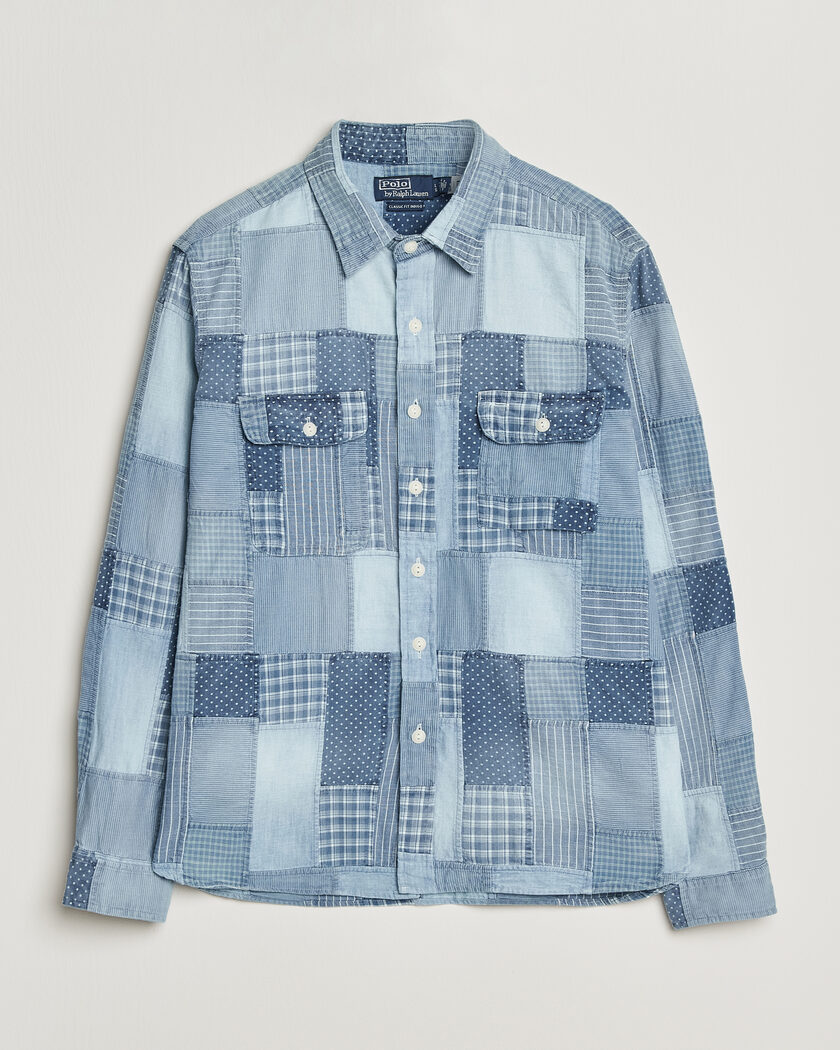 Polo Ralph Lauren Indigo Patchwork Shirt Blue – Blauw