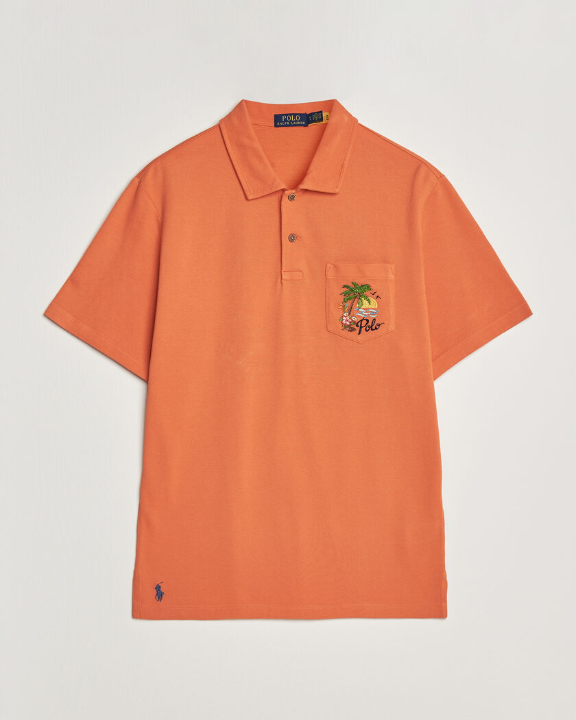 Polo Ralph Lauren Classic Fit Pocket Polo Solar Sky – Oranje