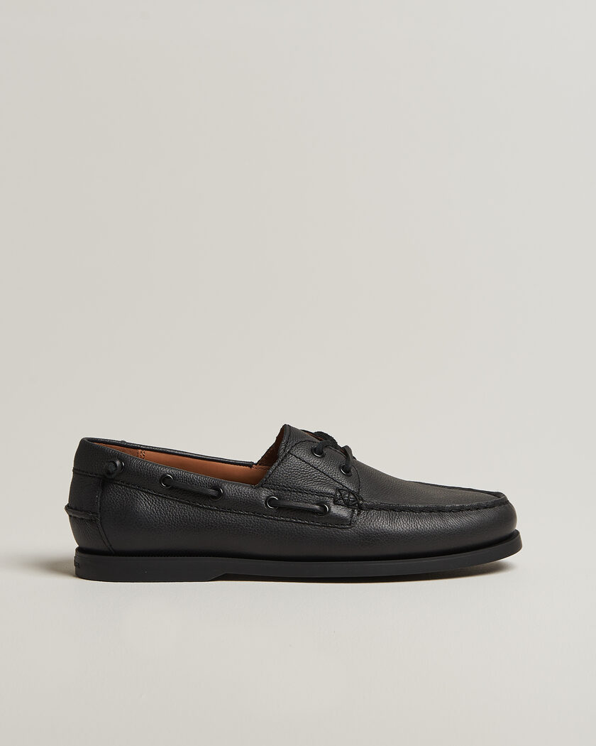 Polo Ralph Lauren Merton Boatshoe Triple Black – Zwart