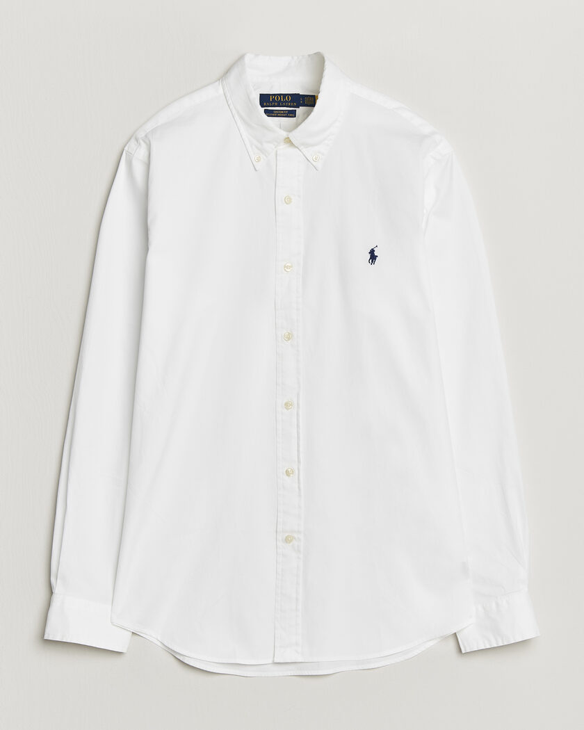 Polo Ralph Lauren Custom Fit Garment Twill Shirt White – Wit