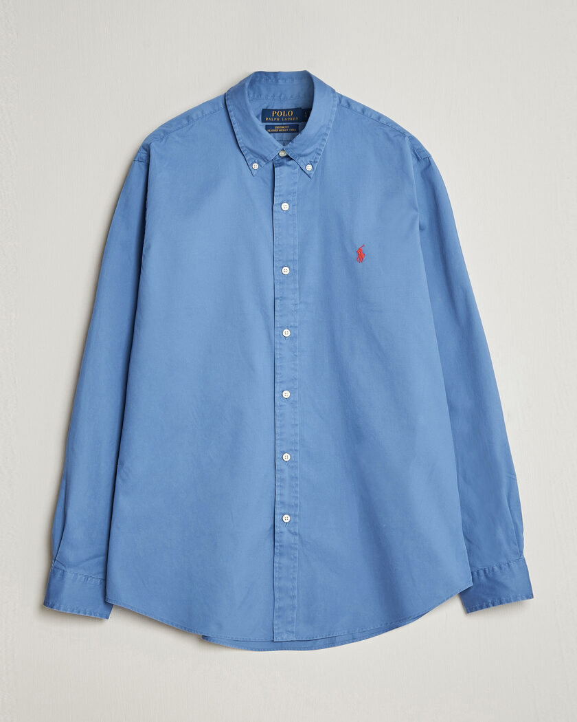 Polo Ralph Lauren Custom Fit Garment Twill Shirt Nimes Blue – Blauw