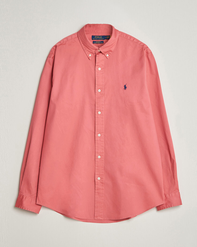 Polo Ralph Lauren Custom Fit Garment Twill Shirt Adirondack Berry – Rood