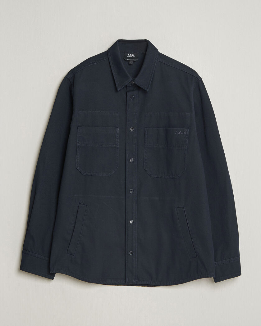 A.P.C. Noah Cotton Overshirt Dark Navy – Blauw