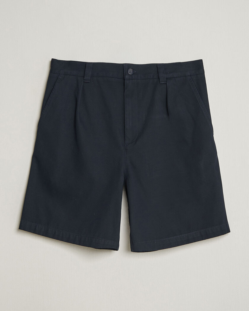 A.P.C. Otis Cotton Chino Shorts Dark Navy – Blauw