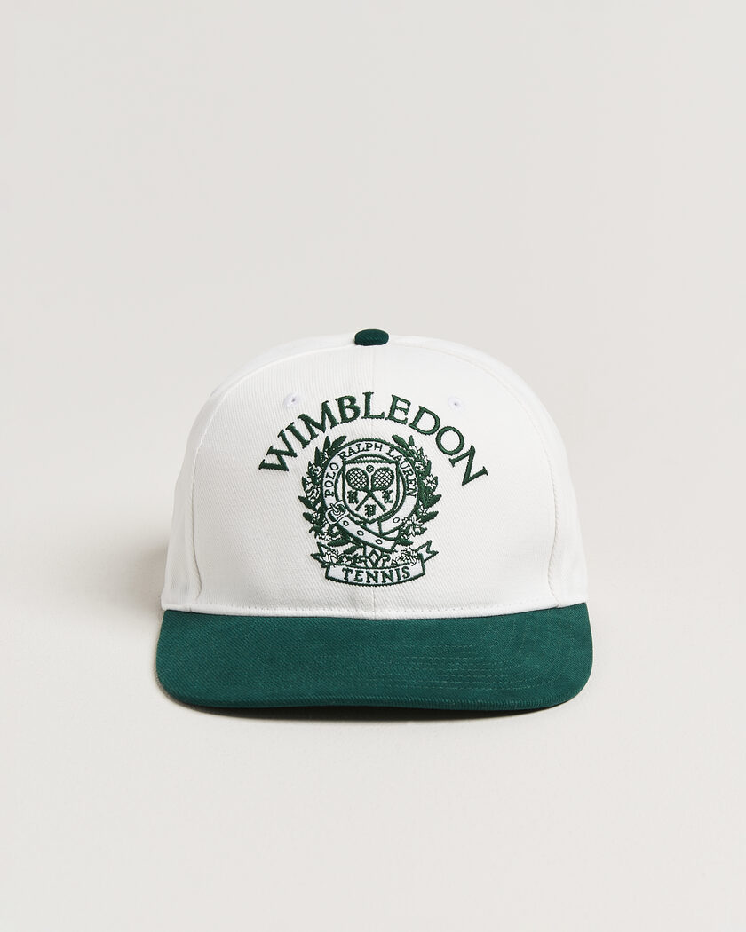 Polo Ralph Lauren Wimbledon Cap White/Moss Agate – Wit
