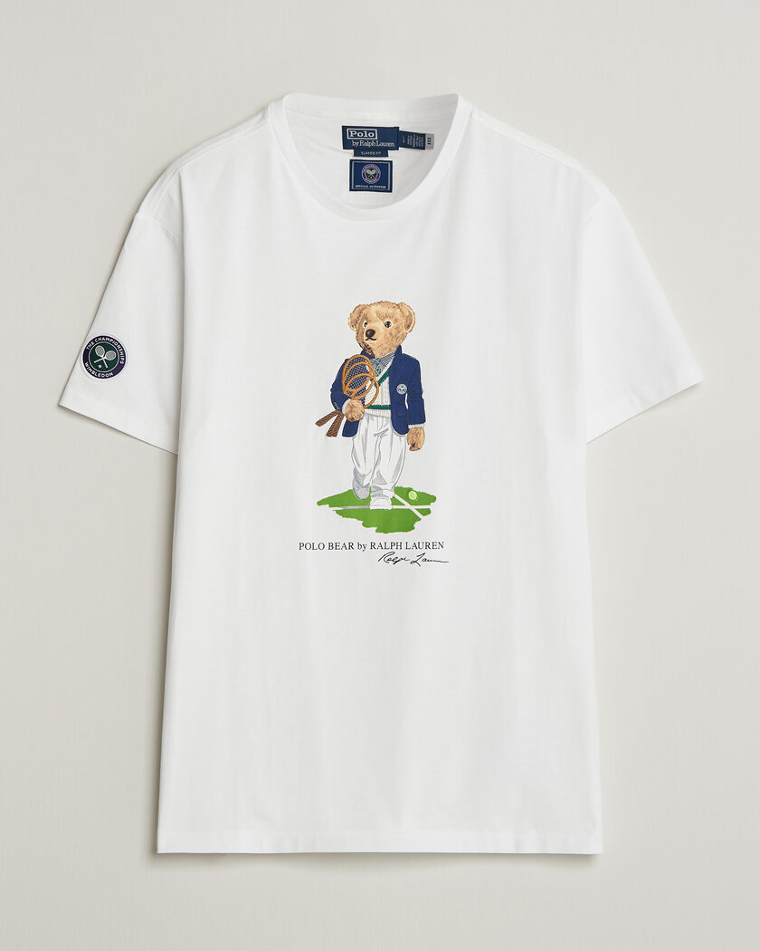 Polo Ralph Lauren Wimbledon Bear Tee White – Wit