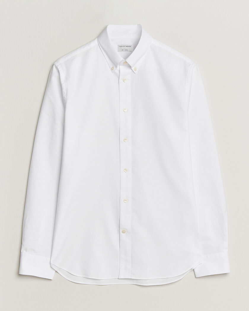 Tiger of Sweden Bjorn Oxford Shirt Pure White – Wit