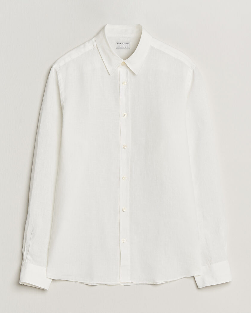 Tiger of Sweden Spenser Linen Shirt Off White – Wit