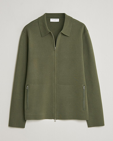 Tiger of Sweden Celyn Knitted Full Zip Kalamata Green – Groen