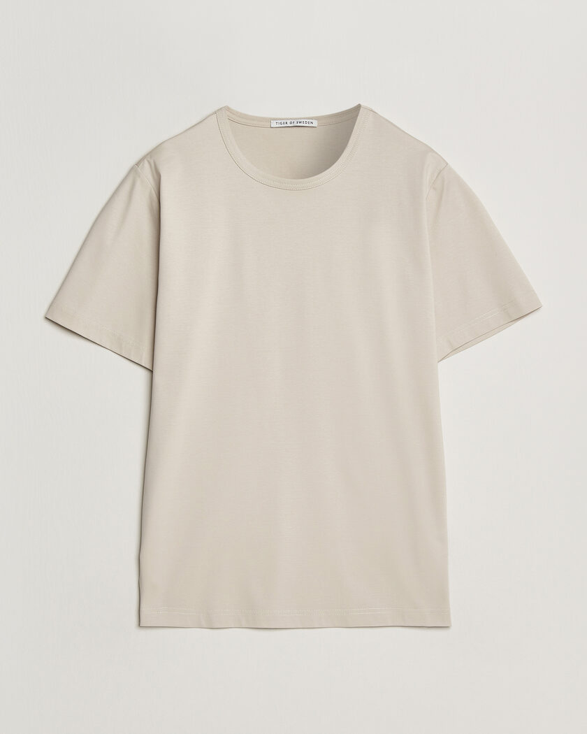 Tiger of Sweden Olaf Mercerized Cotton T-Shirt Seline Grey – Grijs