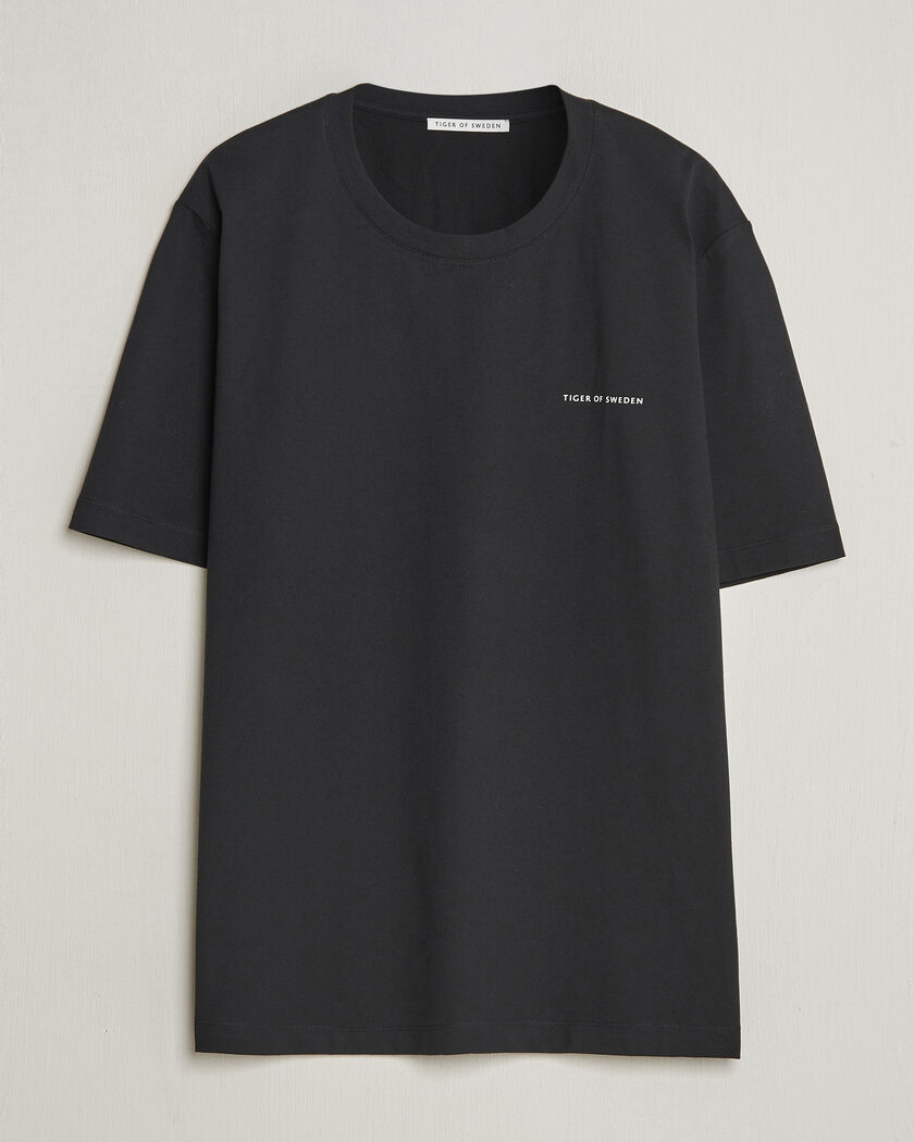  Tiger of Sweden Pro Cotton Logo T-Shirt Black – Zwart