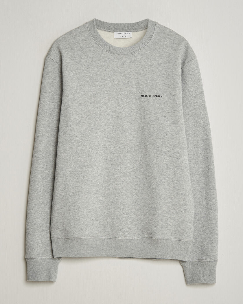 Tiger of Sweden Emerson Crew Neck Sweatshirt Grey Melange – Grijs