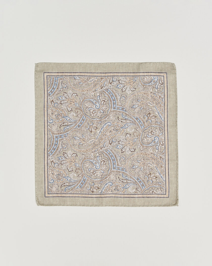 Amanda Christensen Silk Shappe Double Faced Pocket Square Green – Groen