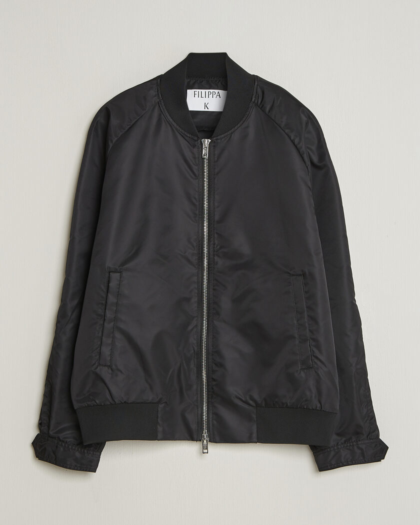 Filippa K Technical Bomber Jacket Black – Zwart