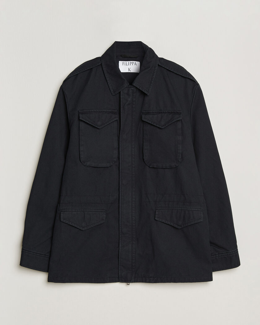 Filippa K Cotton Field Jacket Black – Zwart