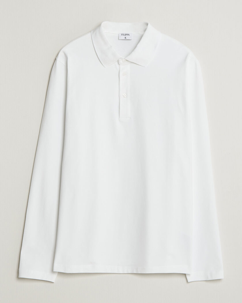Filippa K Luke Stretch Polo Shirt White – Wit