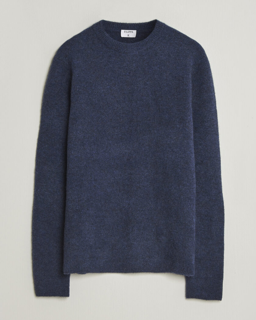 Filippa K Yak Knitted Sweater Night Teal – Blauw