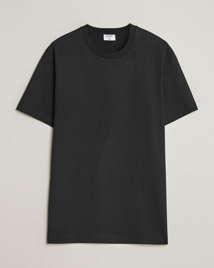 Filippa K Filip Crew Neck T-Shirt Black – Zwart