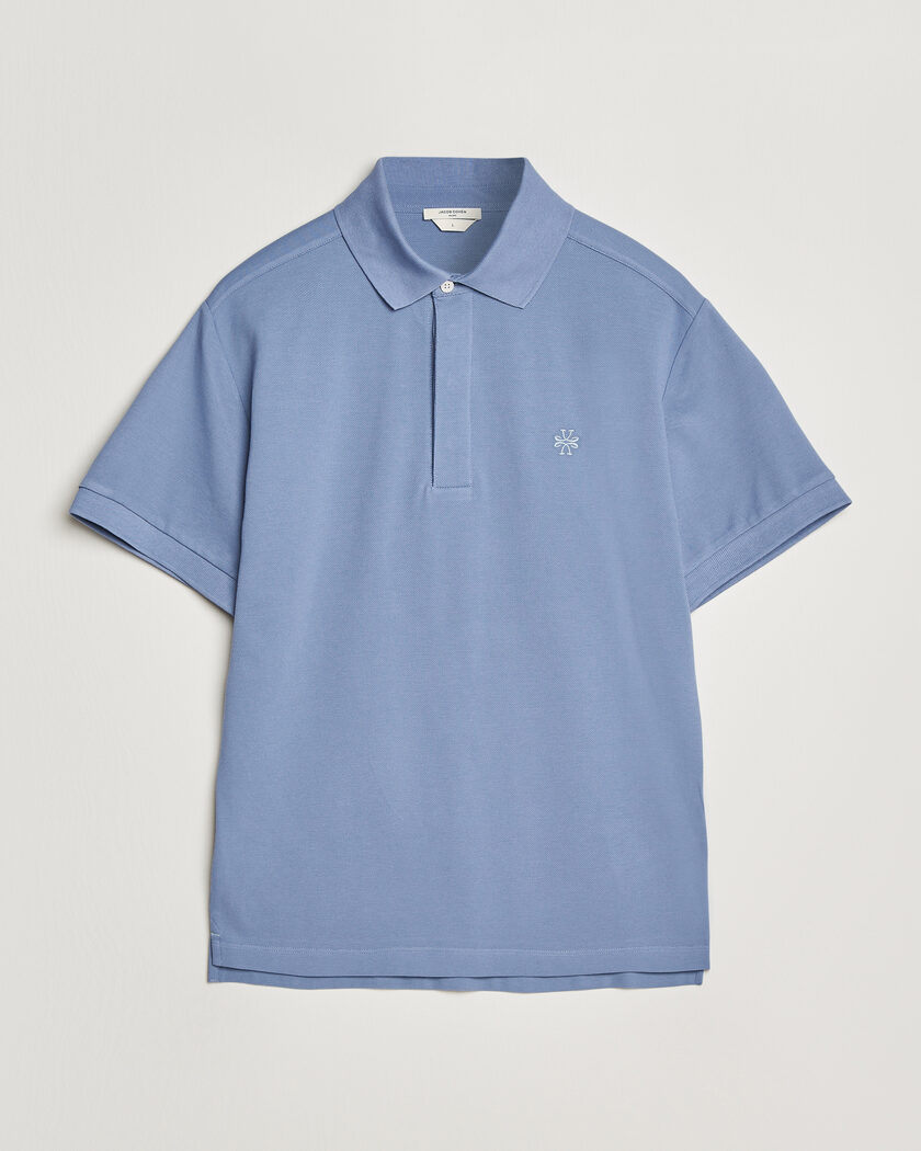  Jacob Cohën Cotton Polo Piquet Aviation – Blauw
