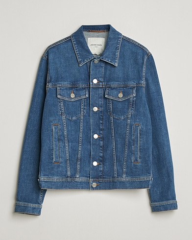 Jacob Cohën Denim Trucker Jacket Mid Blue – Blauw
