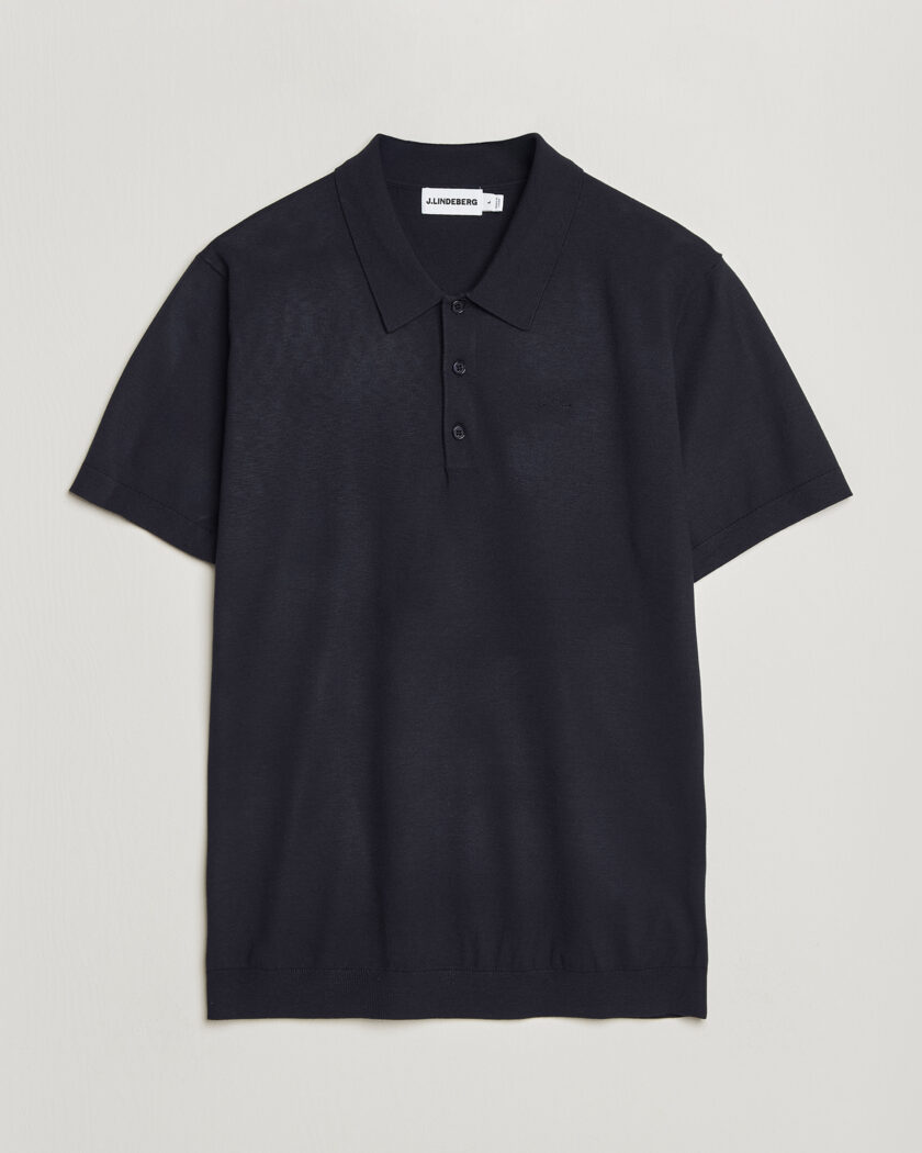 J.Lindeberg Ridge Knitted Polo JL Navy – Blauw