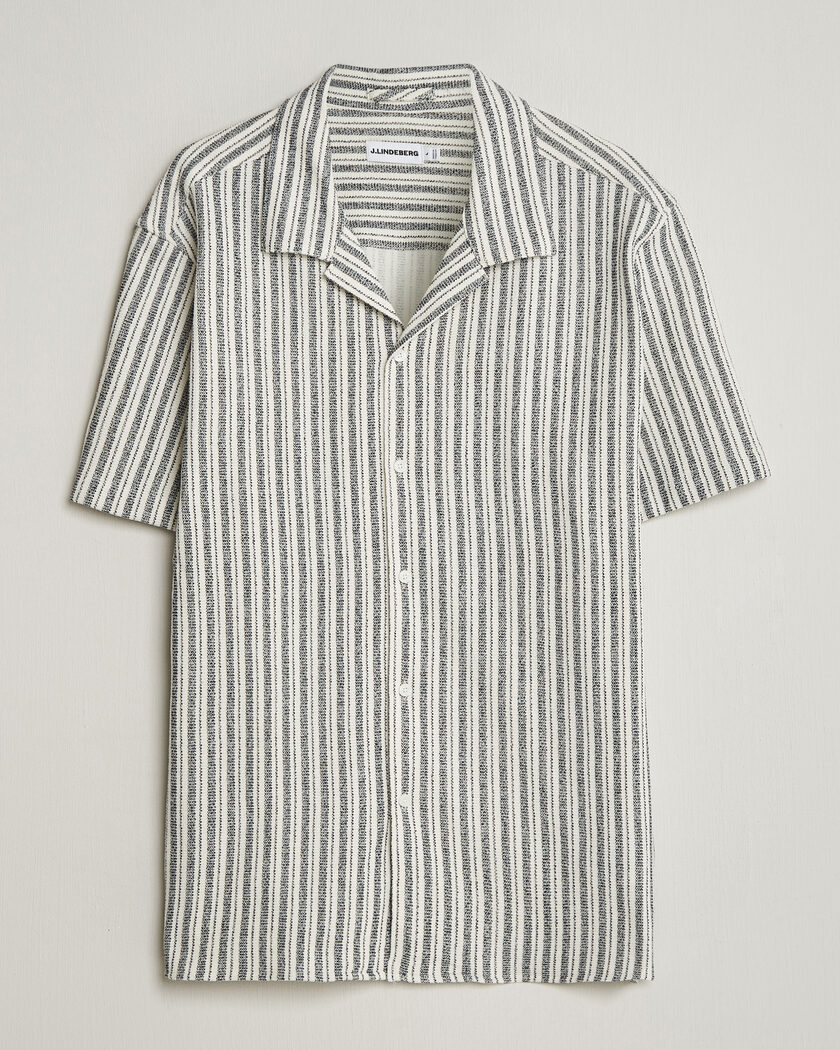 J.Lindeberg Elio Structure Resort Shirt JL Navy – Blauw