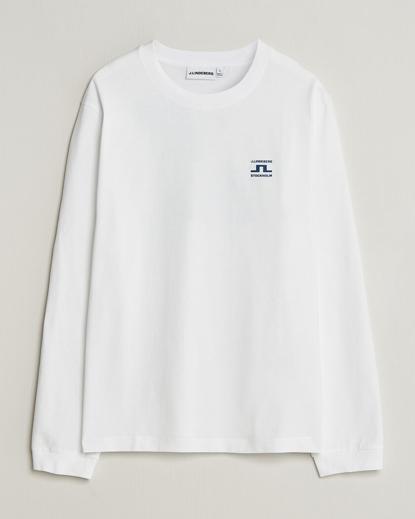 J.Lindeberg Parcie Long Sleeve T-Shirt White – Wit