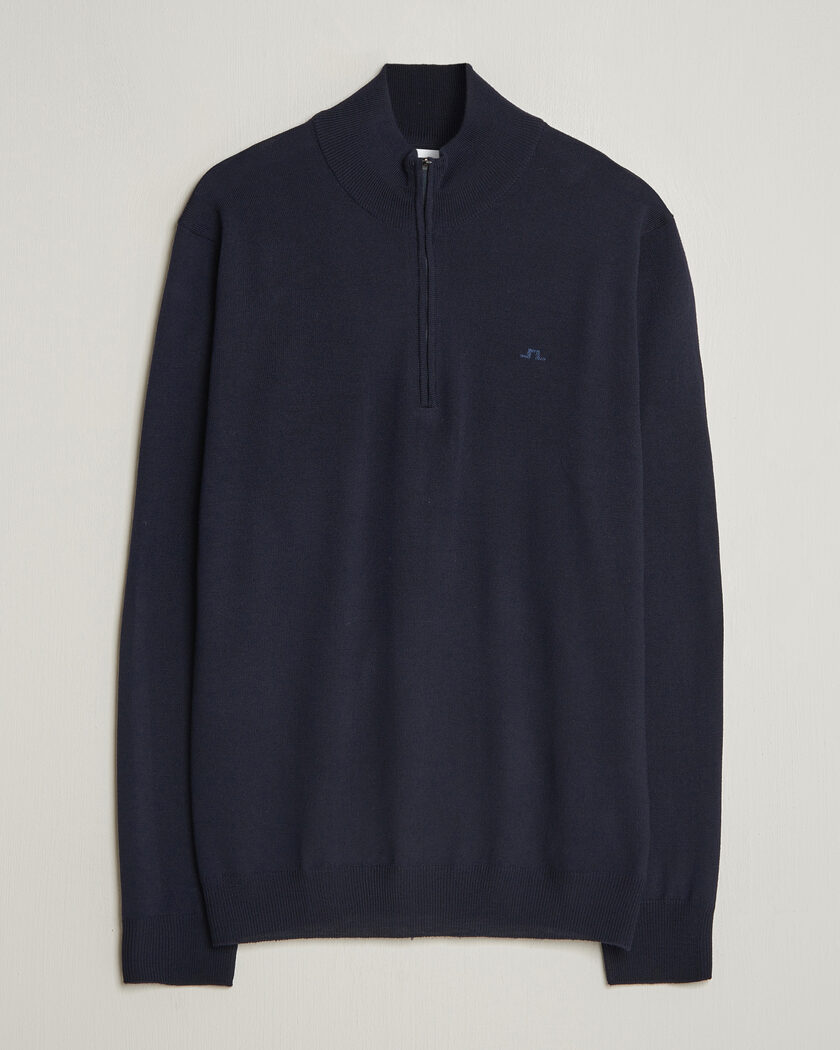 J.Lindeberg Kiyan Merino Half Zip JL Navy – Blauw