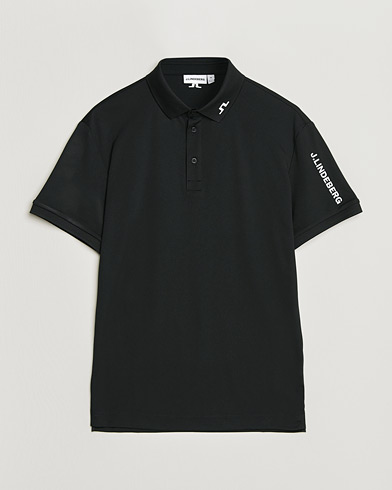 J.Lindeberg Tour Tech Polo Black – Zwart