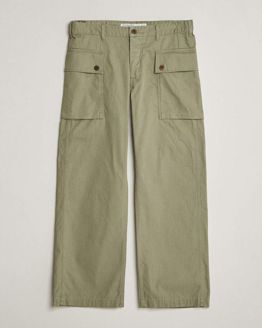 Nudie Jeans Loud Larry Pants Pale Green – Groen