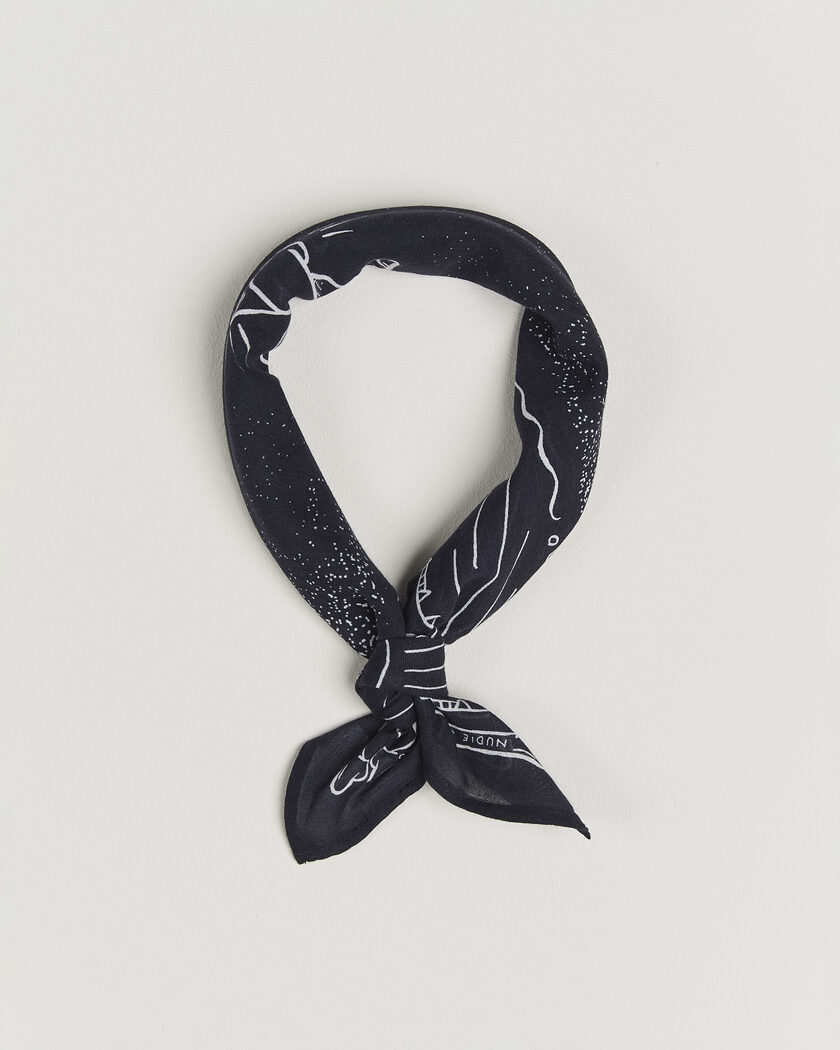 Nudie Jeans Ingrid Printed Bandana Blue – Blauw