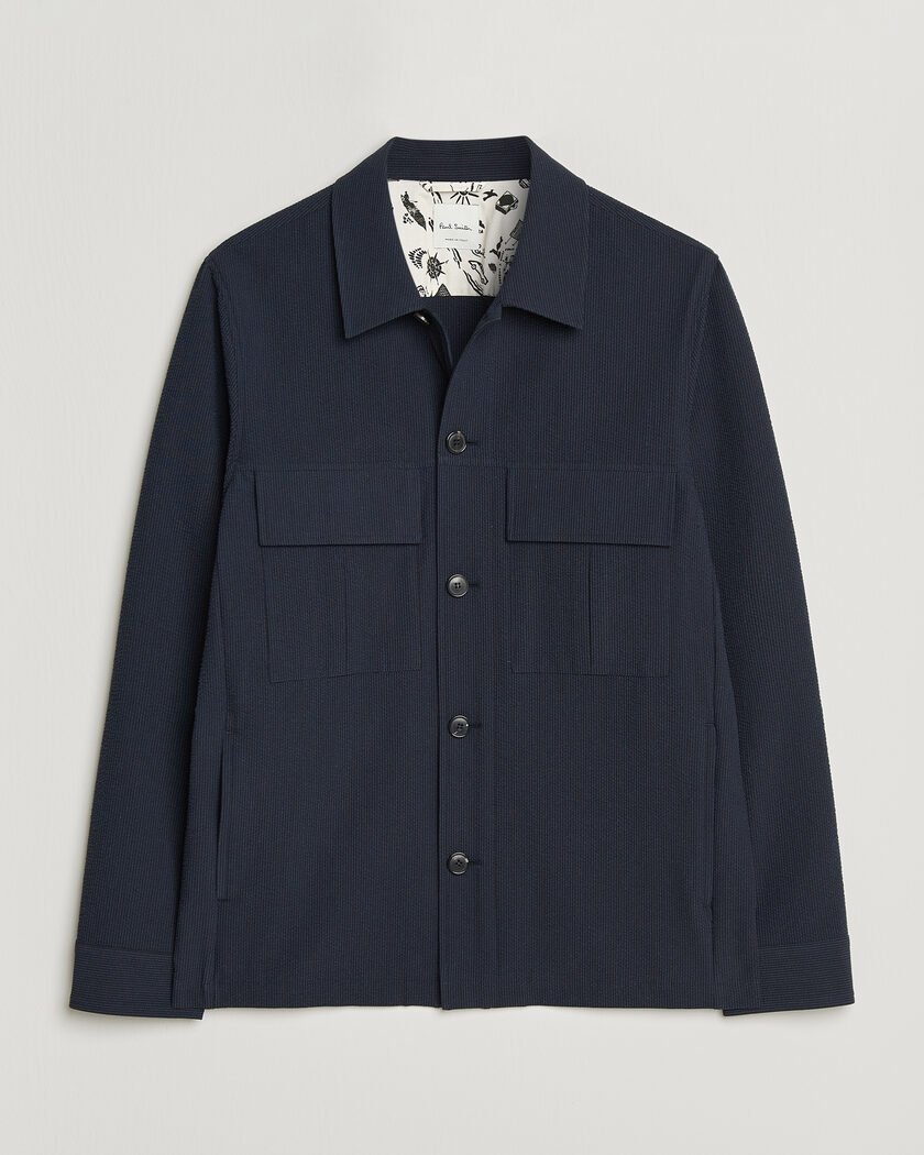 Paul Smith Cotton Overshirt Navy – Blauw