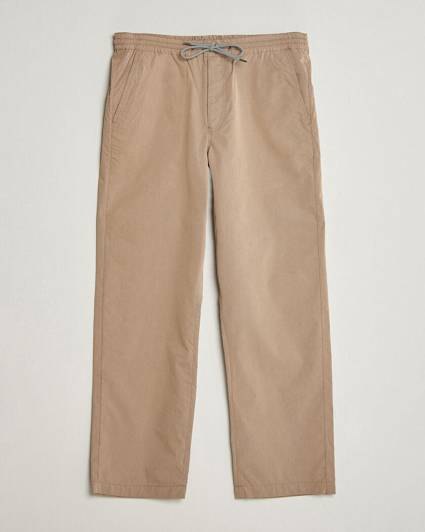 PS Paul Smith Casual Cotton Drawstring Trousers Beige – Beige