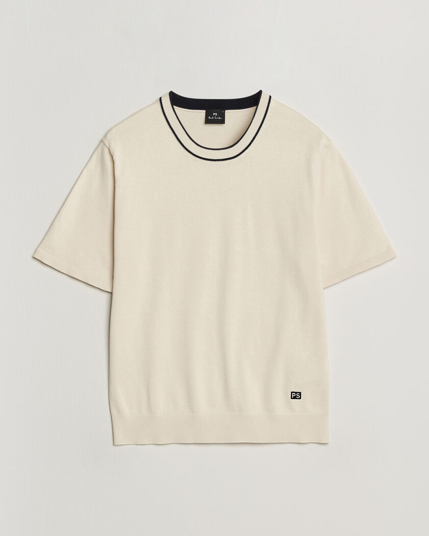 PS Paul Smith Cotton Knitted T-Shirt White – Wit