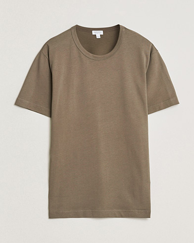 Sunspel Single Jersey Supima Cotton T-Shirt Dark Cedar – Bruin