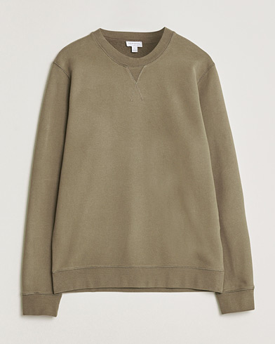 Sunspel Loopback Sweatshirt Dark Cedar – Bruin