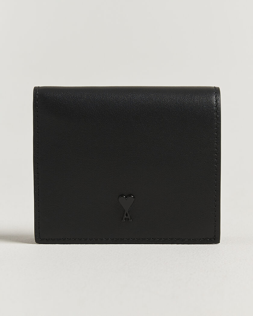 AMI Tonal Heart Logo Wallet Black – Zwart