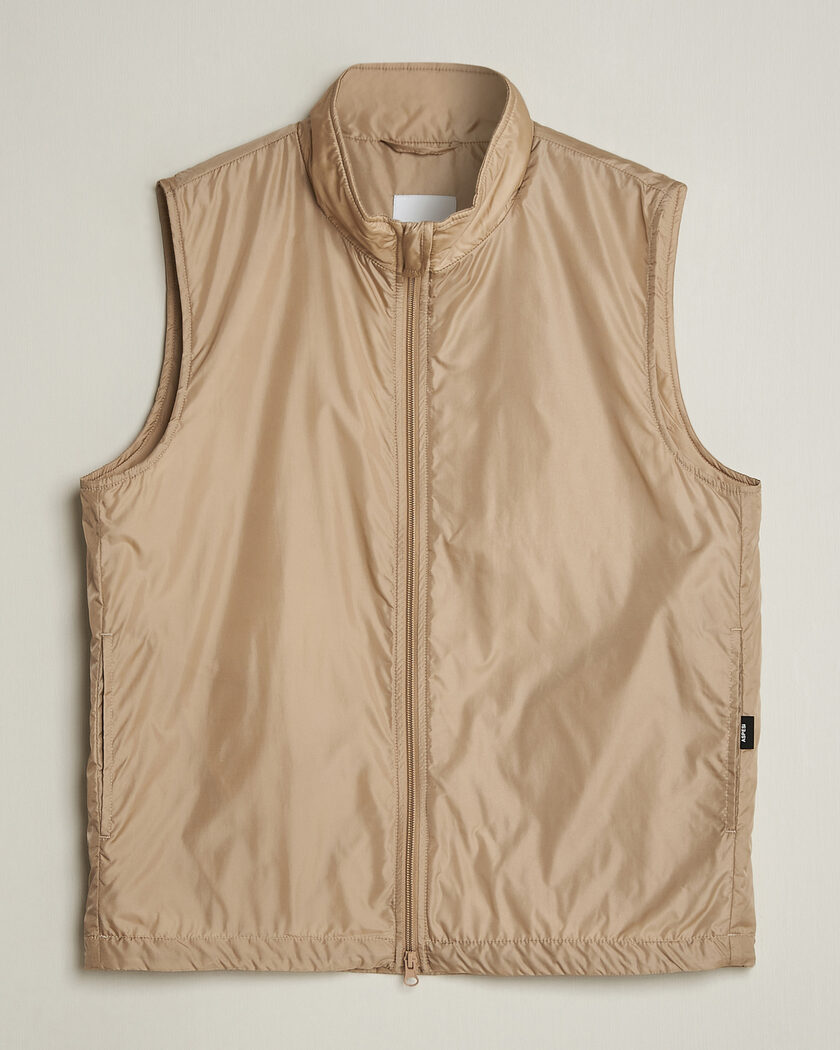 Aspesi Vernes Nylon Gilet Beige – Beige