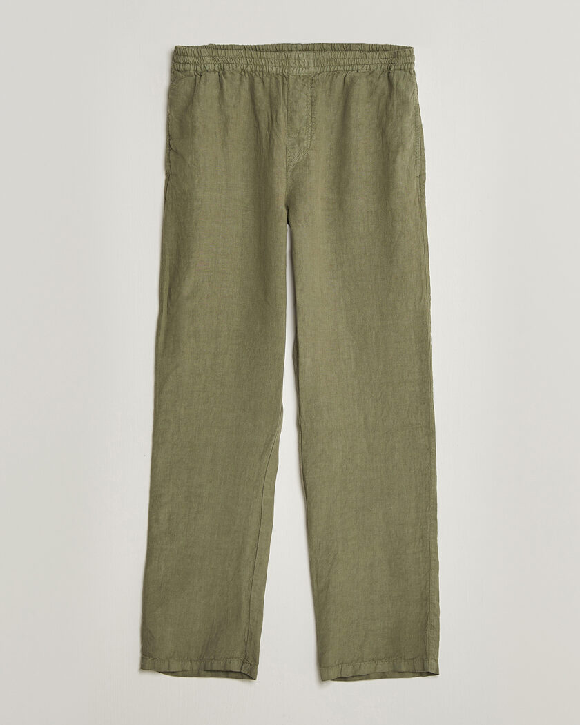 Aspesi Ventura Linen Pants Military – Groen