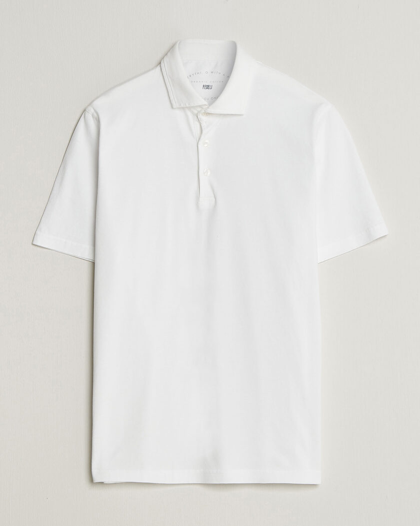 Fedeli Zero Organic Cotton Polo White – Wit