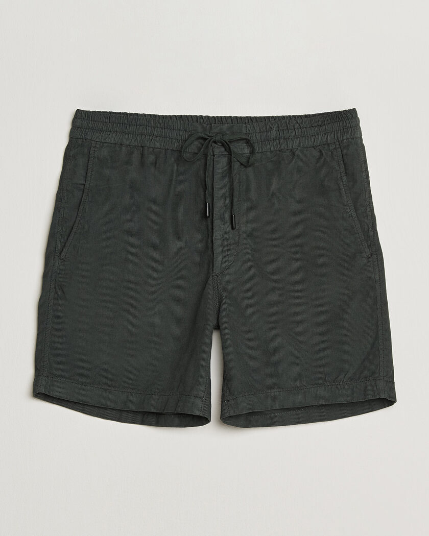 Incotex Baby Corduroy Drawstring Shorts Dark Green – Groen