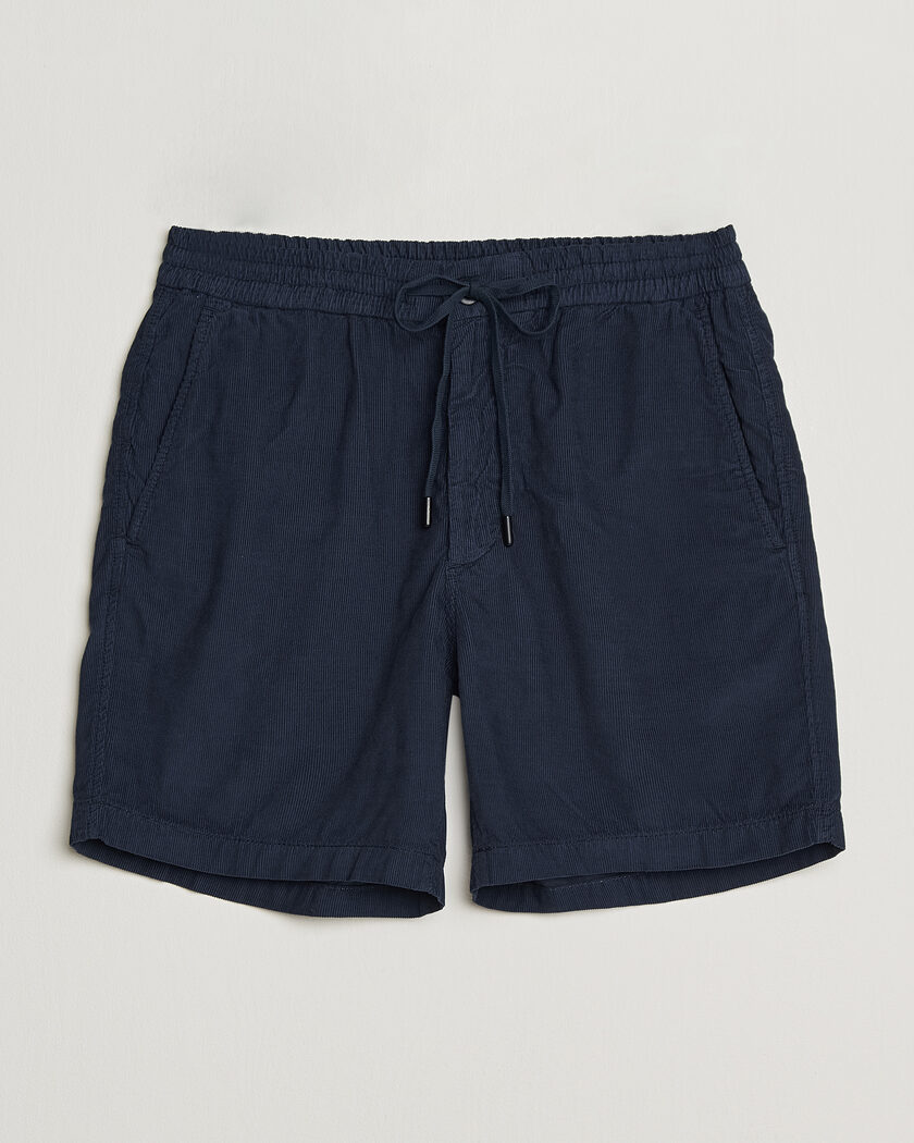Incotex Baby Corduroy Drawstring Shorts Navy – Blauw
