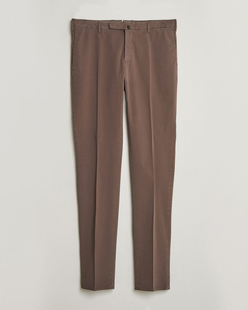 Incotex Slim Fit Comfort Chinos Dark Brown – Bruin