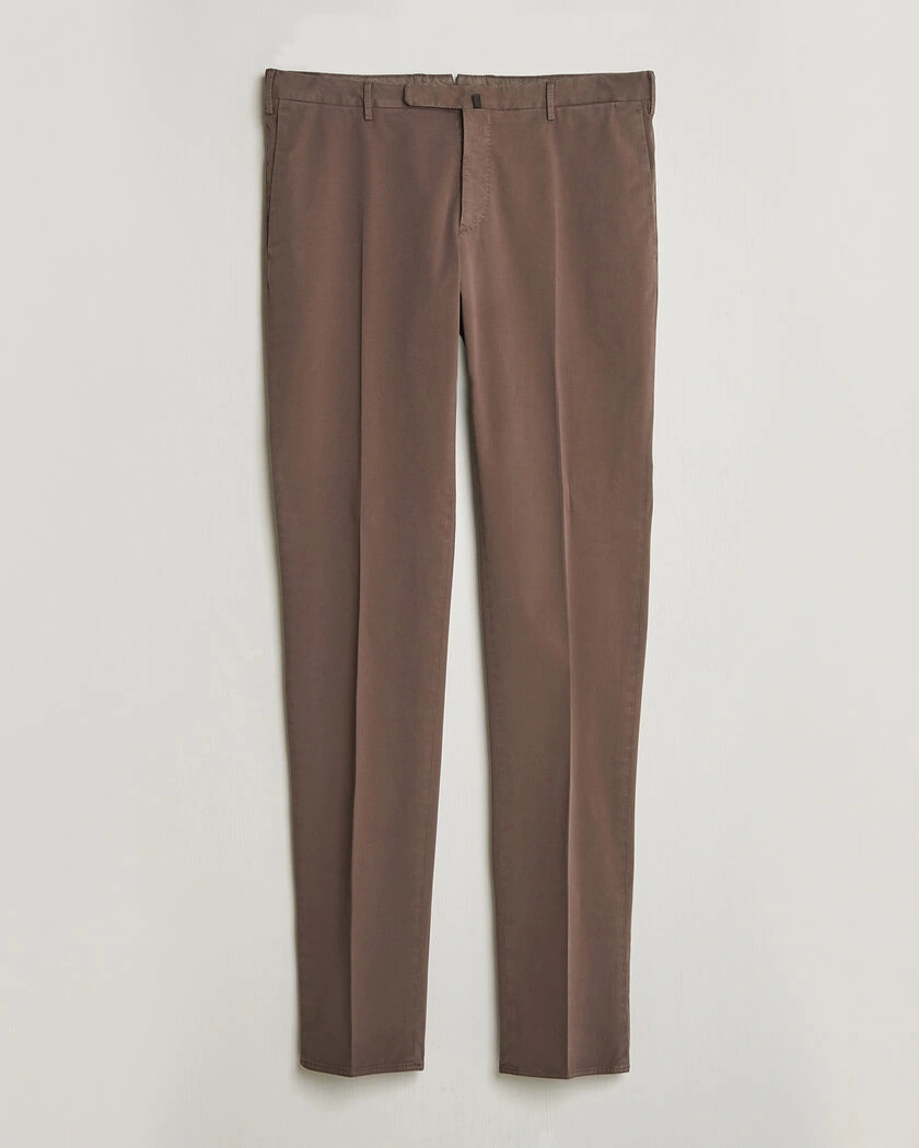 Incotex Slim Fit Comfort Chinos Dark Brown – Bruin